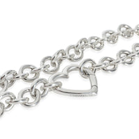 Tiffany & Co. Sterling Silver  Heart Clasp Necklace stamp