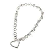 Tiffany & Co. Sterling Silver  Heart Clasp Necklace lv