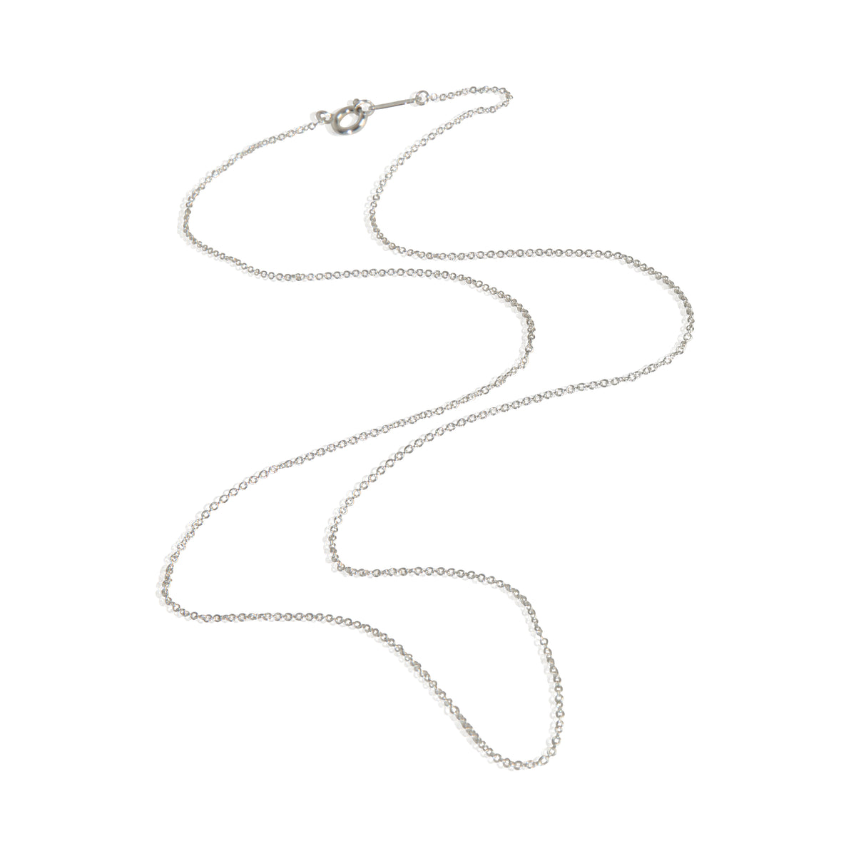 Tiffany & Co. White Gold  Cable Chain Necklace lv