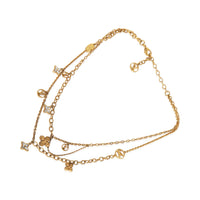 Louis Vuitton Gold Plated  Blooming Strass Necklace pv