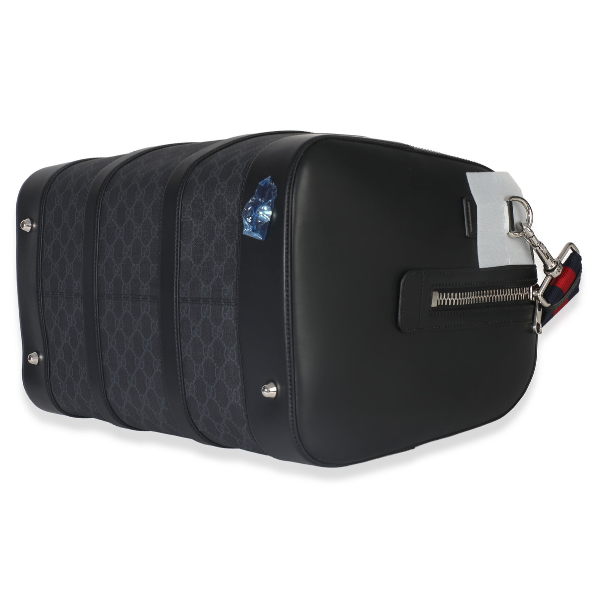 Gucci Black GG Supreme Canvas Web Duffle Bag Handbag box