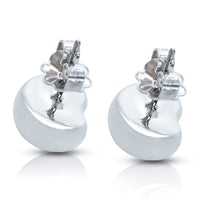 Tiffany & Co. Sterling Silver  Elsa Peretti Bean Earrings bv