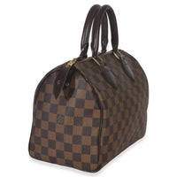 Louis Vuitton Damier Ebene Canvas Speedy 25 Handbag pv