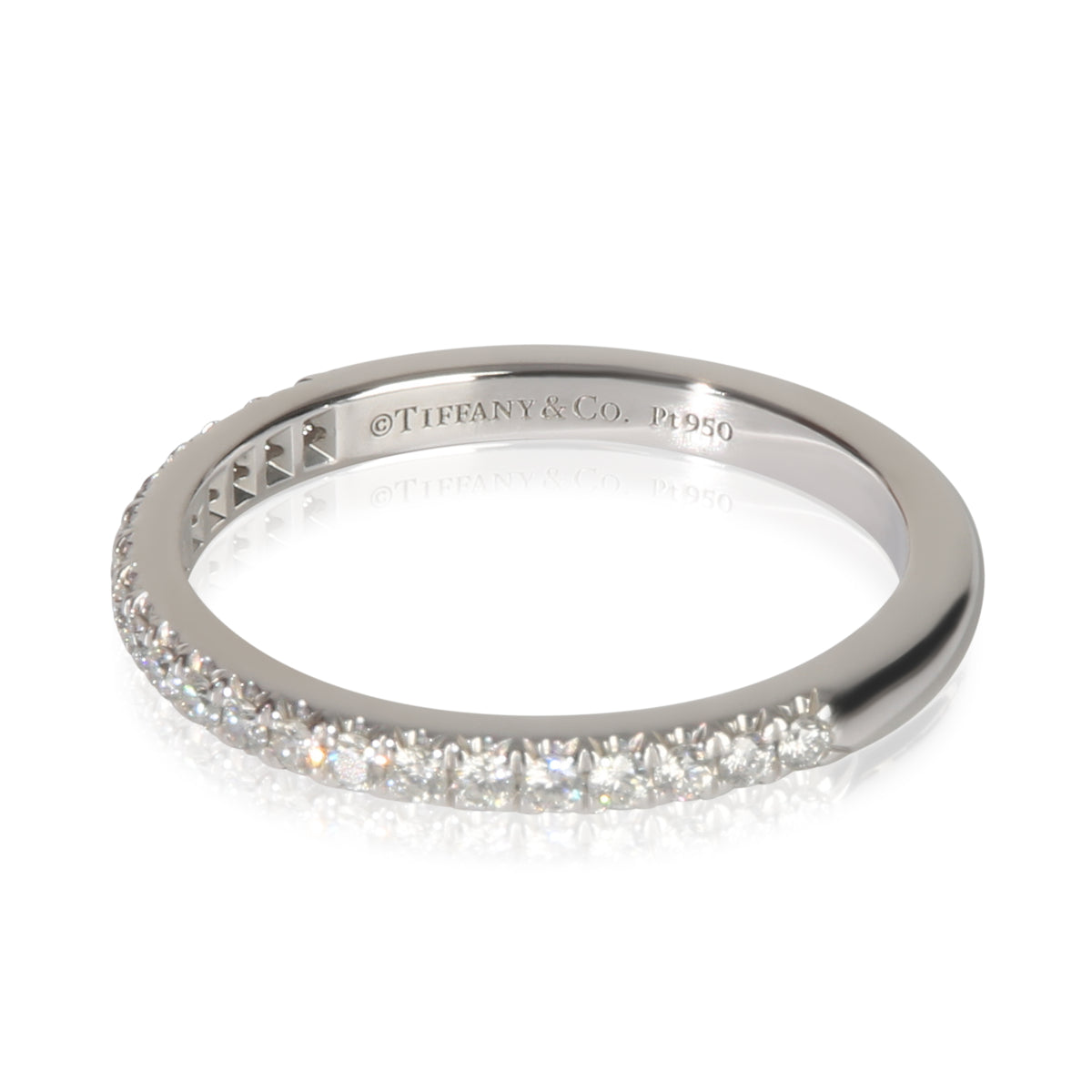 Tiffany & Co. Platinum Diamond Soleste Band sv