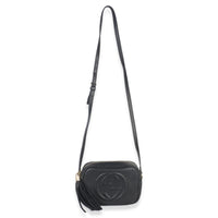 Gucci Black Pebbled Calfskin Small Soho Disco Crossbody Handbag av