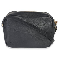 Gucci Black Pebbled Calfskin Small Soho Disco Crossbody Handbag bv