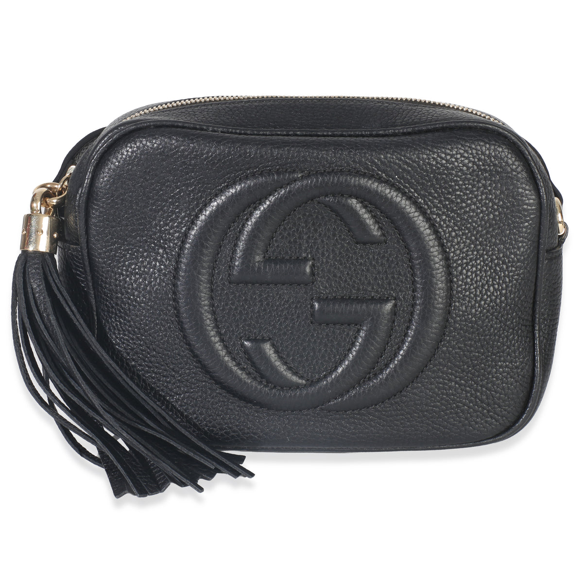 Gucci Black Pebbled Calfskin Small Soho Disco Crossbody Handbag id