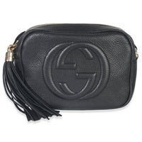 Gucci Black Pebbled Calfskin Small Soho Disco Crossbody Handbag id