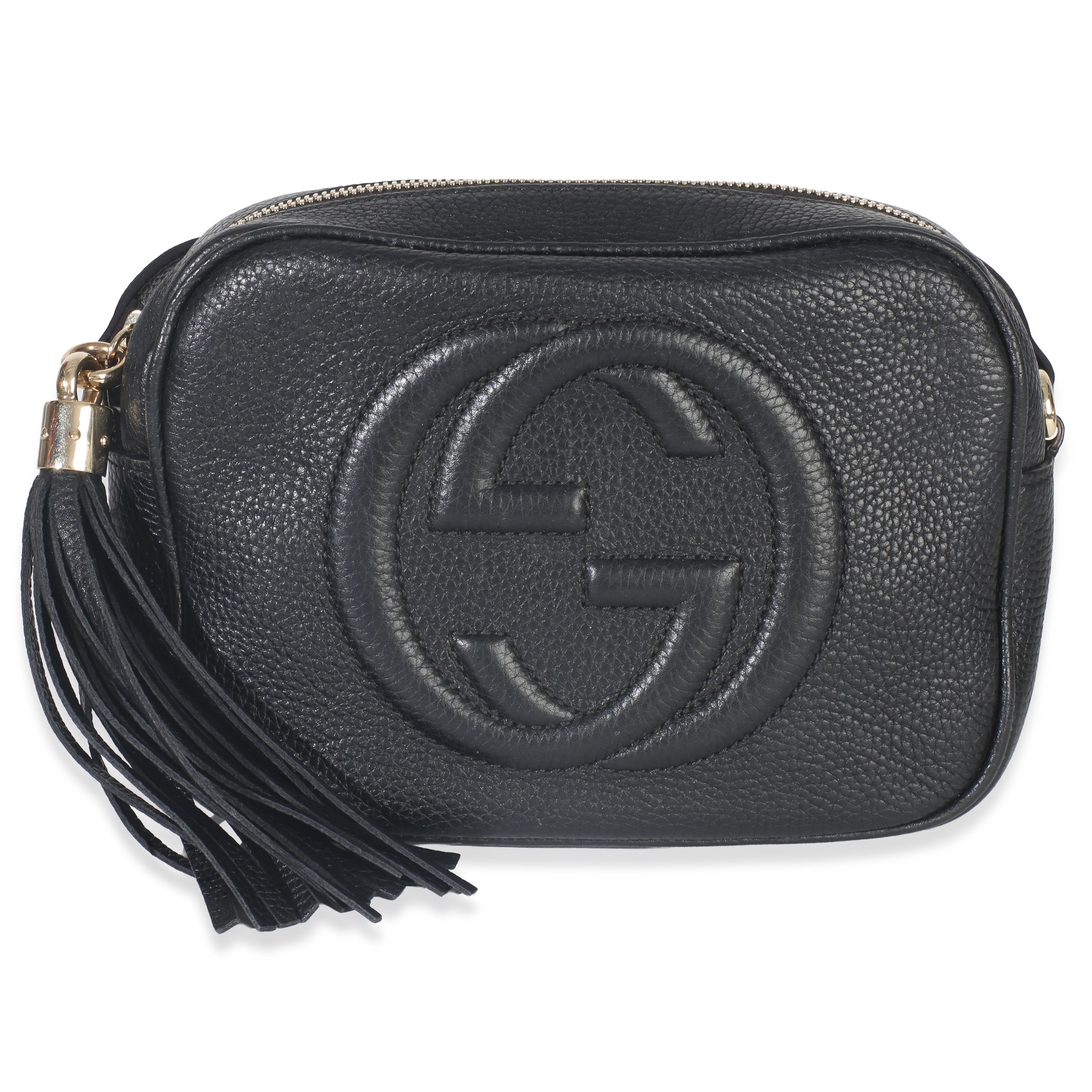 Gucci Black Pebbled Calfskin Small Soho Disco Crossbody Handbag id