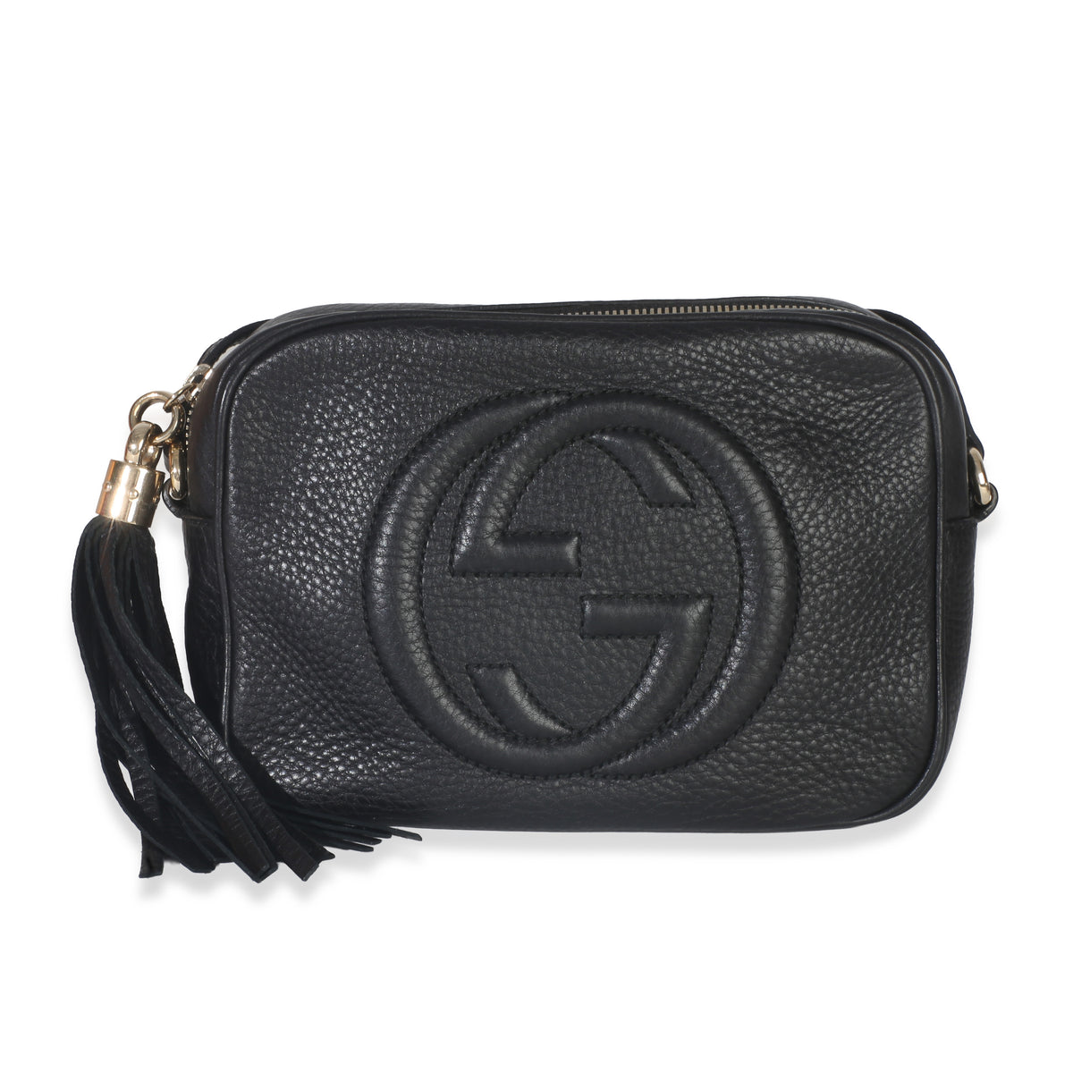 Gucci Black Pebbled Calfskin Small Soho Disco Crossbody Handbag id