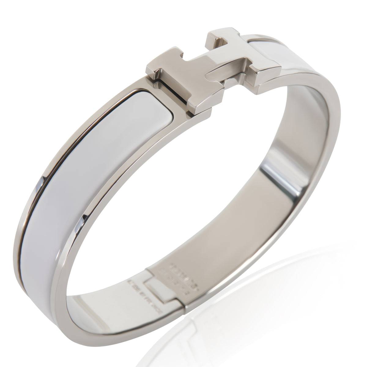 Hermès Clic H In Blanc Bracelet bv