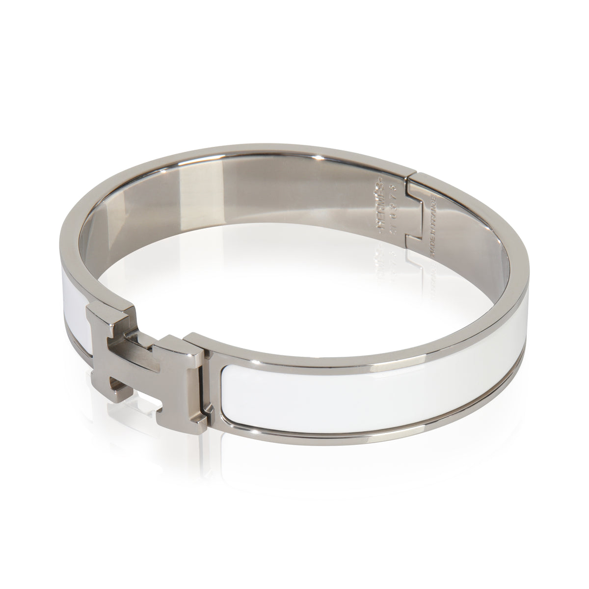 Hermès Clic H In Blanc Bracelet sv