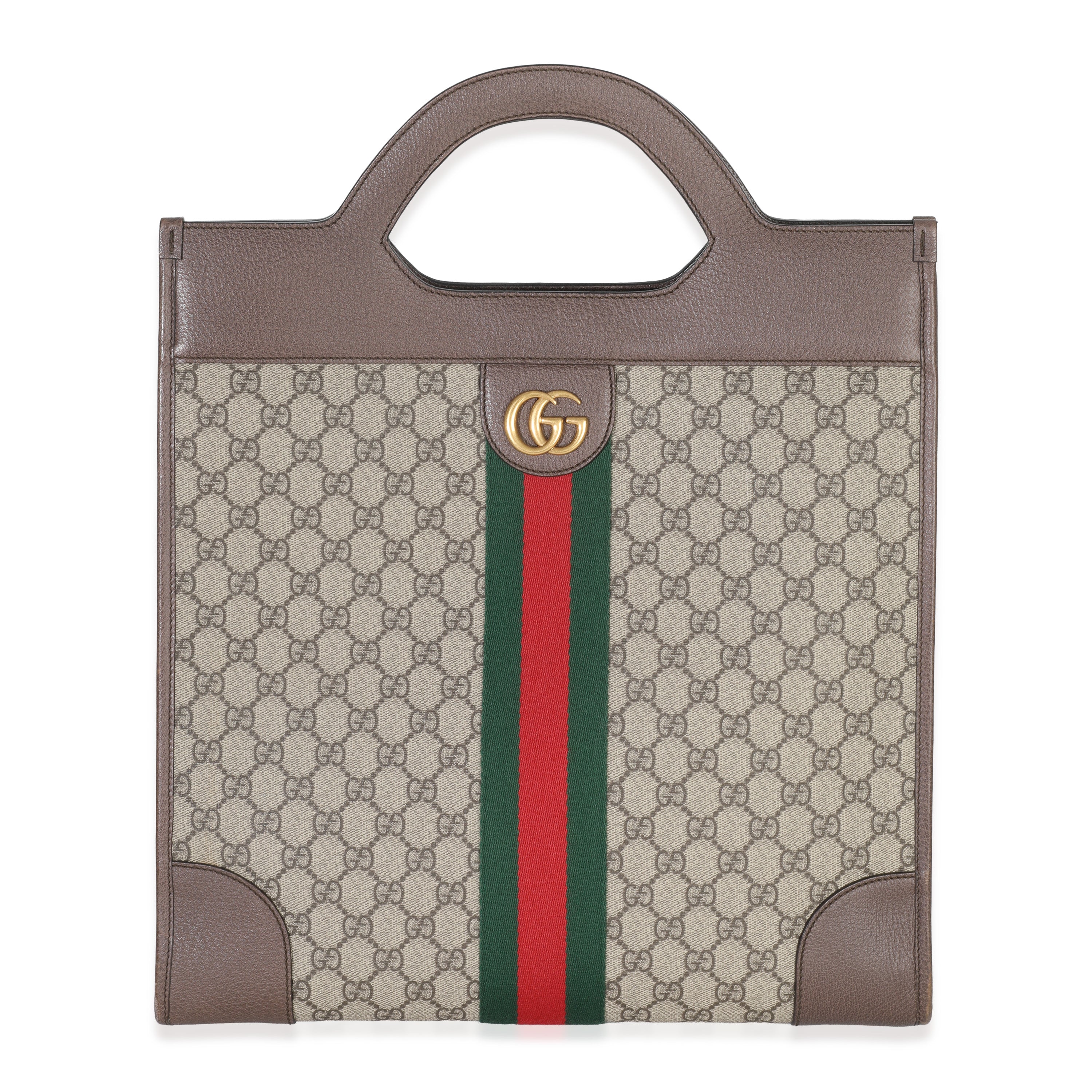 Gucci GG Supreme Beige Large Ophidia Tote Handbag id