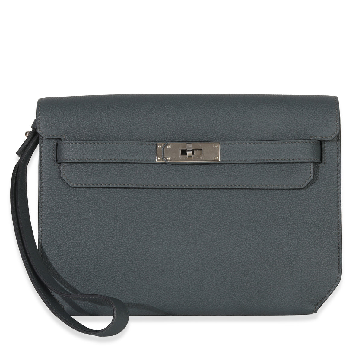 Hermès Bleu Orange Togo Kelly Depeche 25 PHW Handbag fv