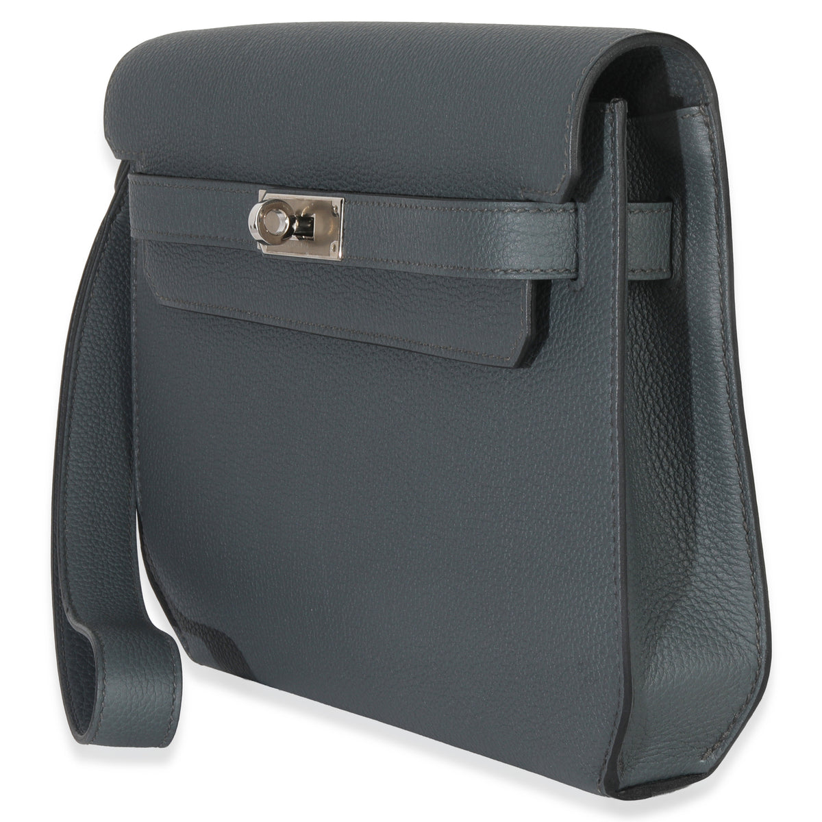 Hermès Bleu Orange Togo Kelly Depeche 25 PHW Handbag sv