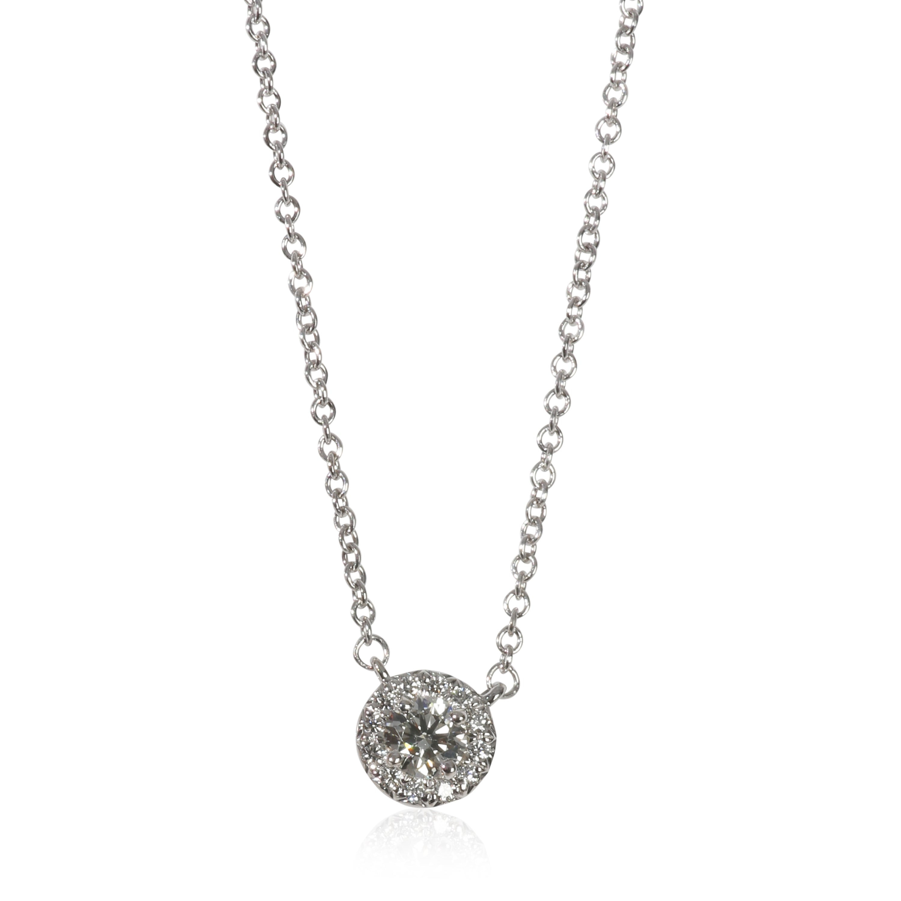 Tiffany & Co. Platinum Diamond Soleste Pendant fv