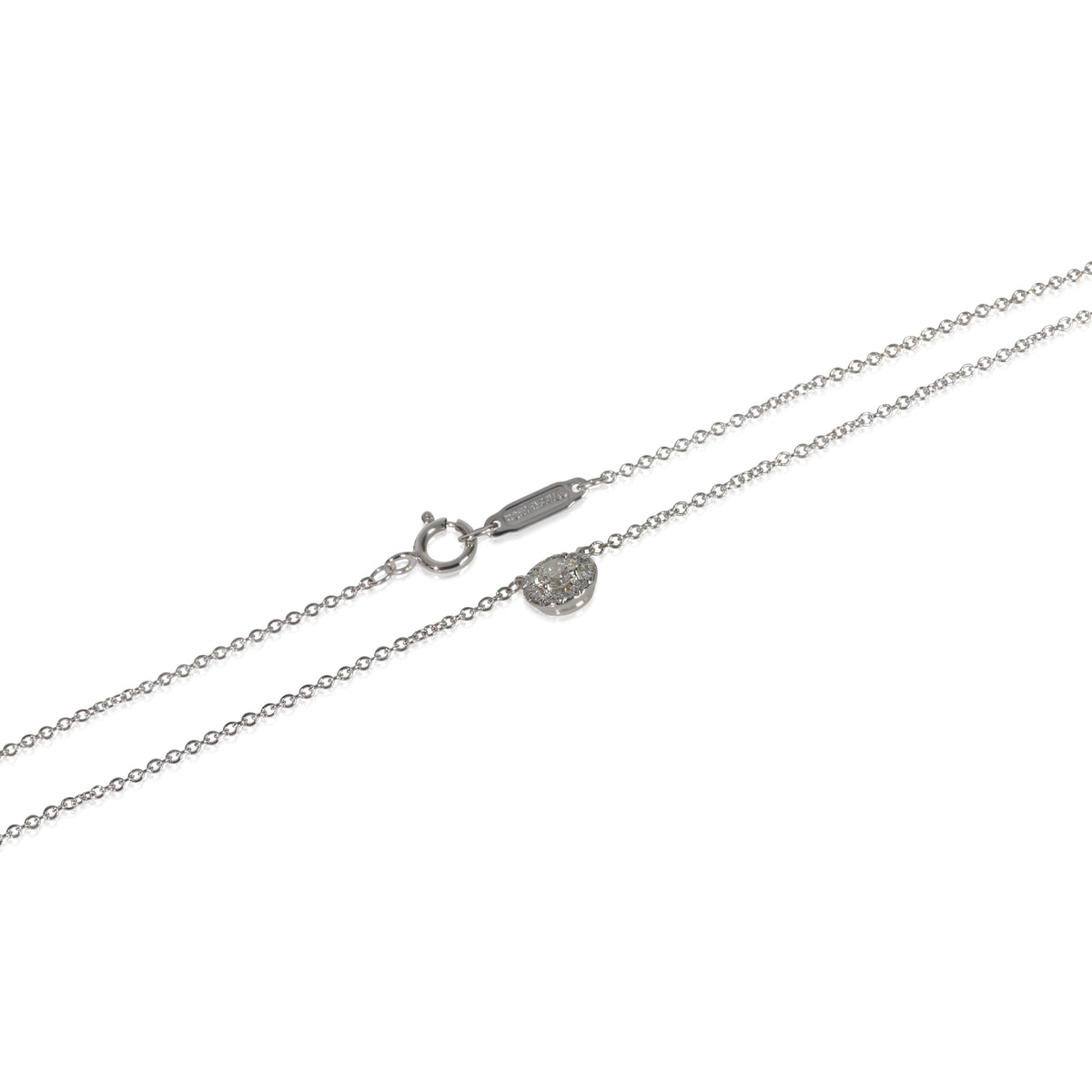 Tiffany & Co. Platinum Diamond Soleste Pendant sv