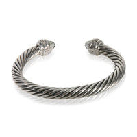 David Yurman Sterling Silver Prasiolite and Diamond Cable Classic Bracelet pv