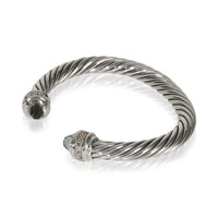 David Yurman Sterling Silver Prasiolite and Diamond Cable Classic Bracelet sv