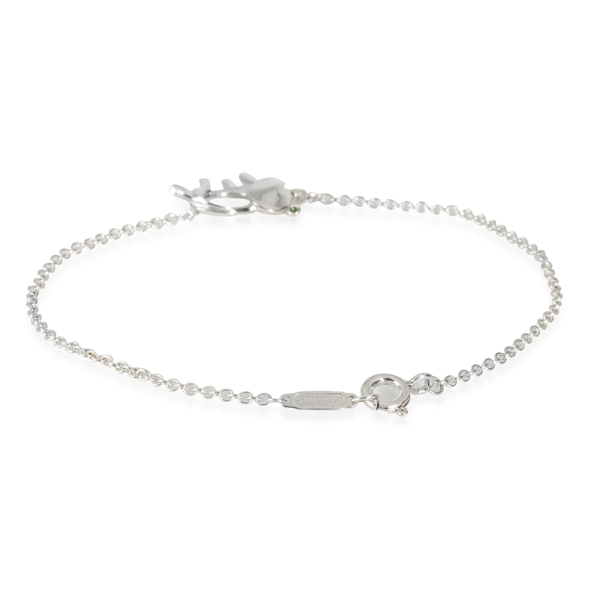 Tiffany & Co. Sterling Silver Tsavorite Save The Wild Elephant Bracelet bv