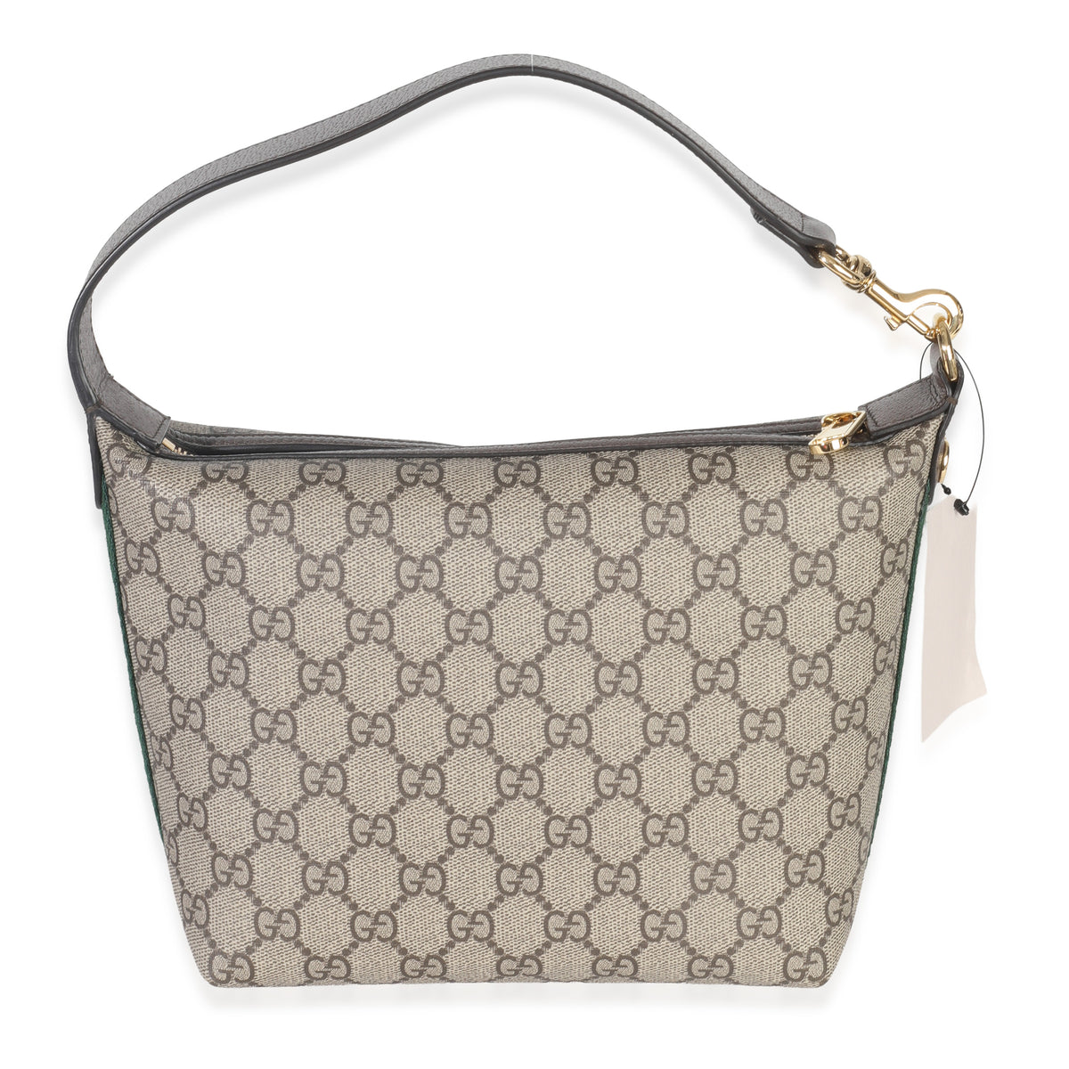 Gucci Beige Ebony GG Supreme Monogram Canvas Super Mini Ophidia Shoulder Bag Handbag id
