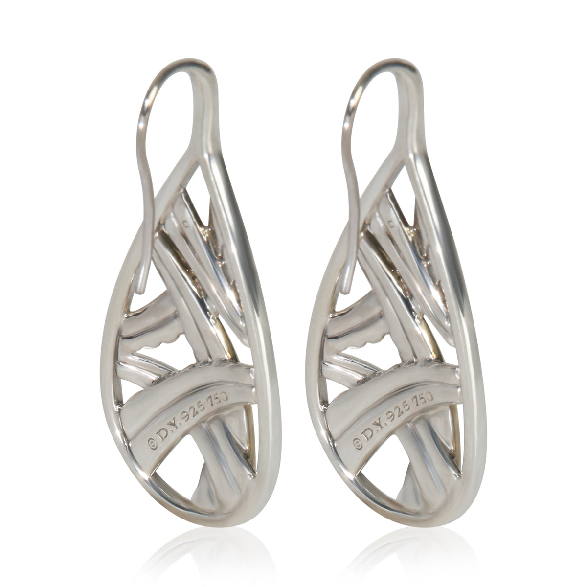 David Yurman Yellow Gold  Papyrus Earrings pv