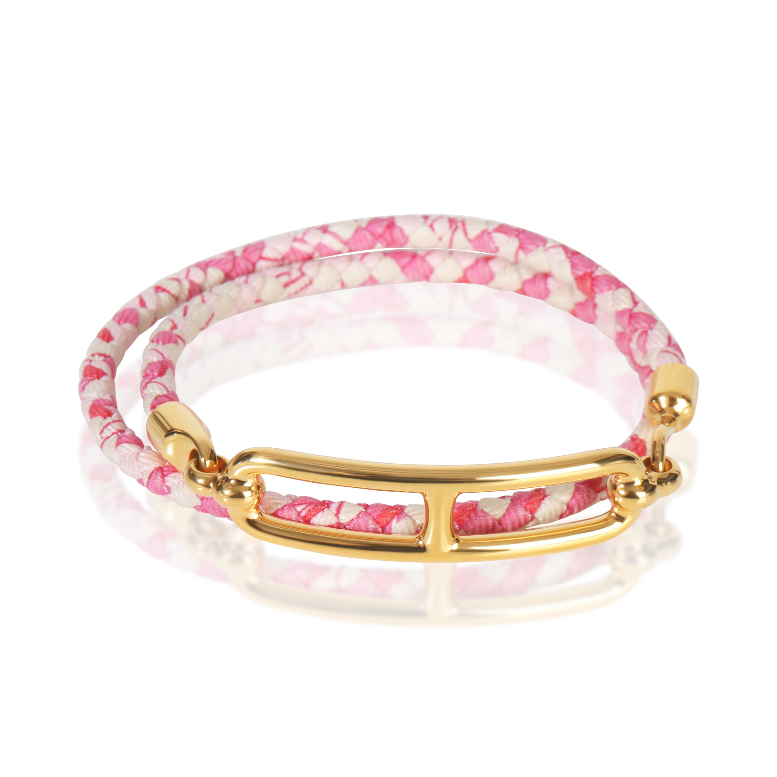 Hermès Gold Plated  Roulis Double Tour Bracelet fv