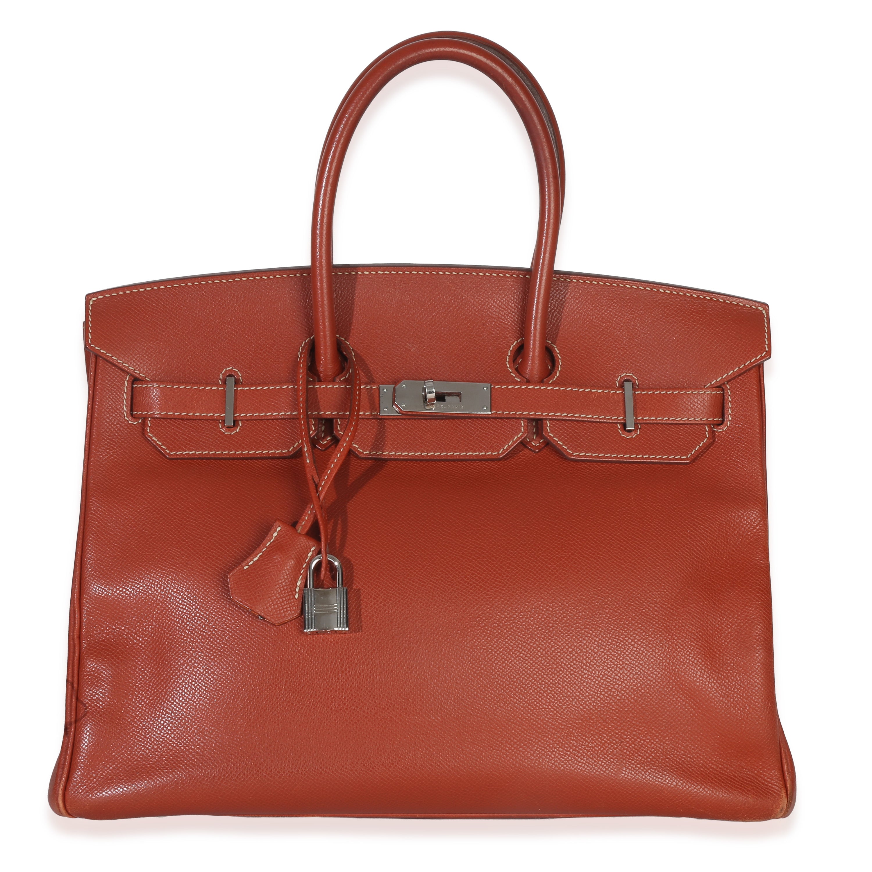 Hermès Brique Poitron Candy Epsom Birkin 35 PHW Handbag id