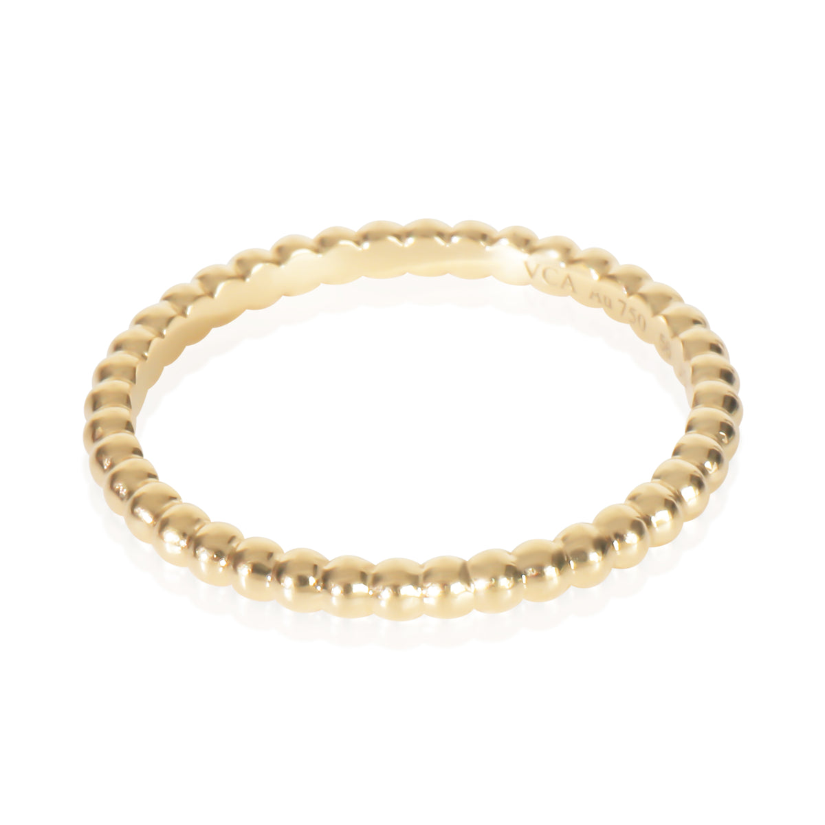 Van Cleef & Arpels Yellow Gold  Small Model Perlee Ring pv