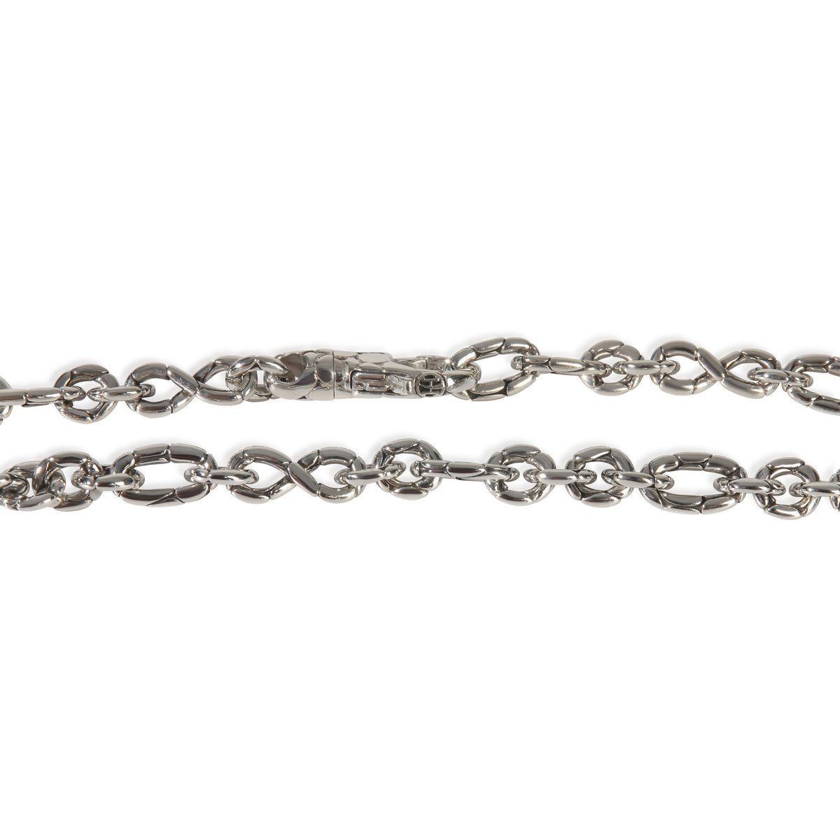 John Hardy Sterling Silver  Kali Twisted Link Necklace sv