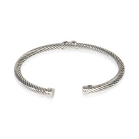 David Yurman Sterling Silver Diamond Cable X Bracelet pv
