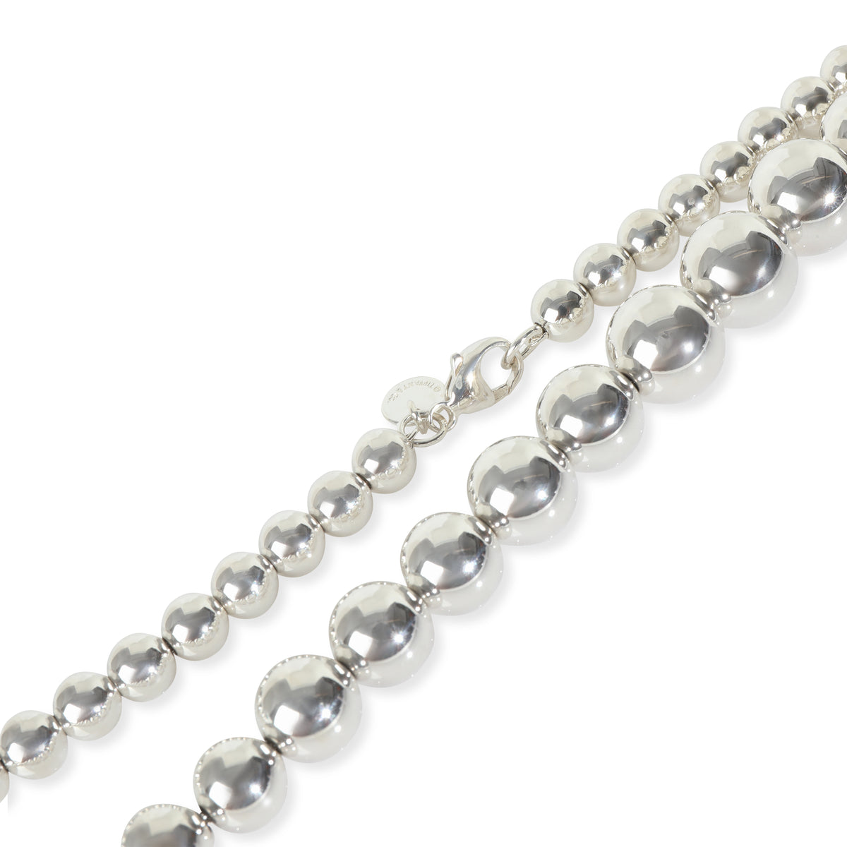 Tiffany & Co. Sterling Silver HardWear Ball Necklace sv