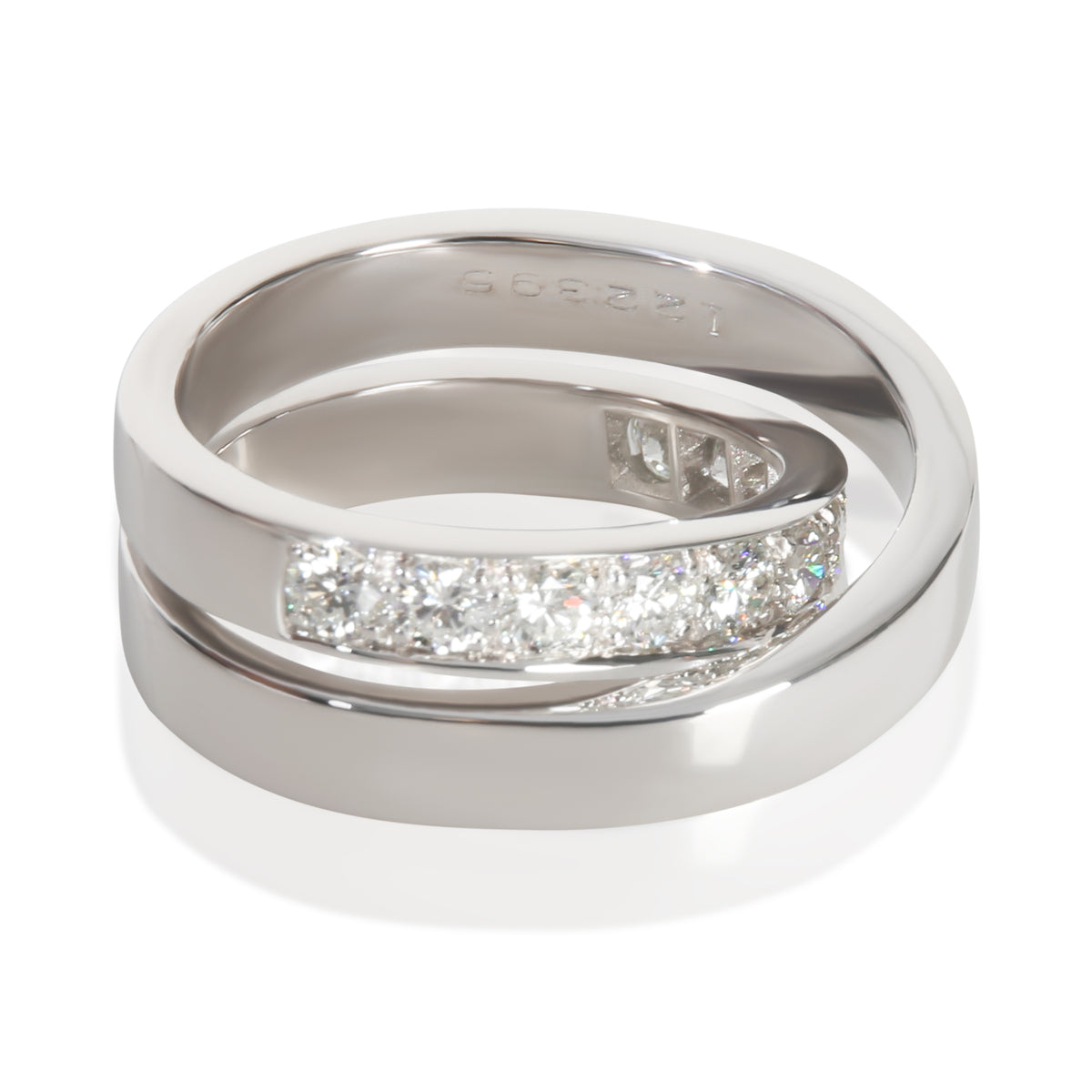 Cartier White Gold Diamond Vintage Diamond Nouvelle Vague Ring sv