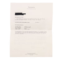 Tiffany & Co. 0.55 ct Princess Diamond Engagement Ring stamp