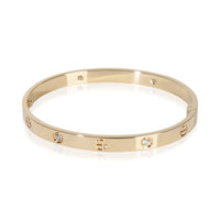 Cartier Yellow Gold Diamond Love Single Screw Closure Bracelet pv