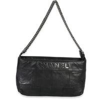 Chanel Black Quilted Square Lambskin LAX Pochette Handbag id