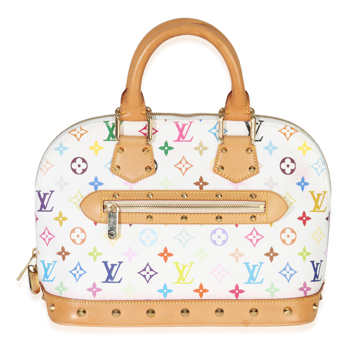 Louis Vuitton x Murakami White Multicolor Monogram Canvas Alma Handbag id