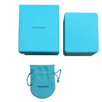 Tiffany & Co. Rose Gold Diamond Mini Modern Open Round Key Pendant box