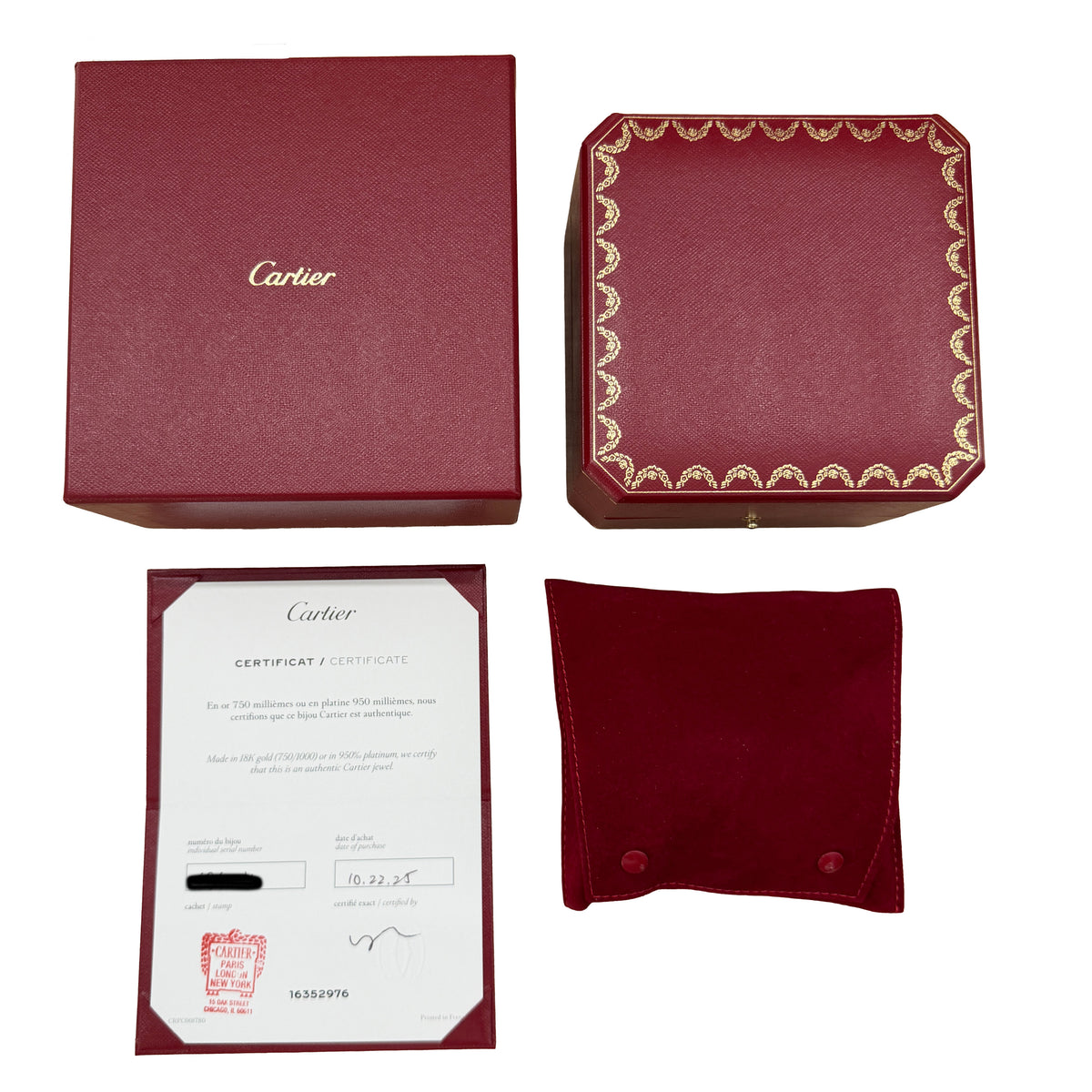 Cartier White Gold  Love Unlimited Bracelet box