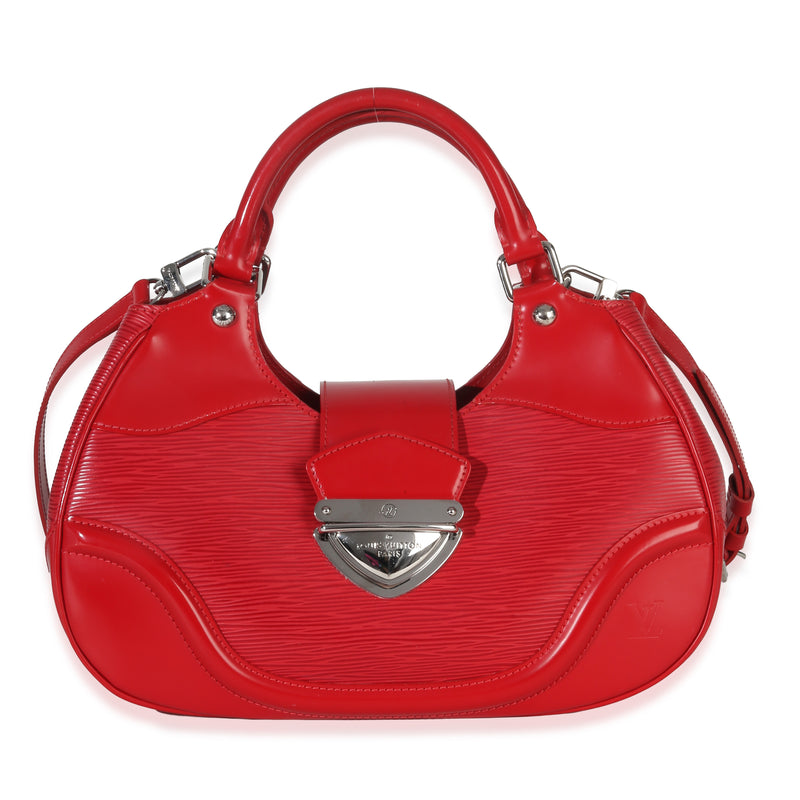 Louis Vuitton Red Epi Leather Montaigne Shoulder Bag Handbag id