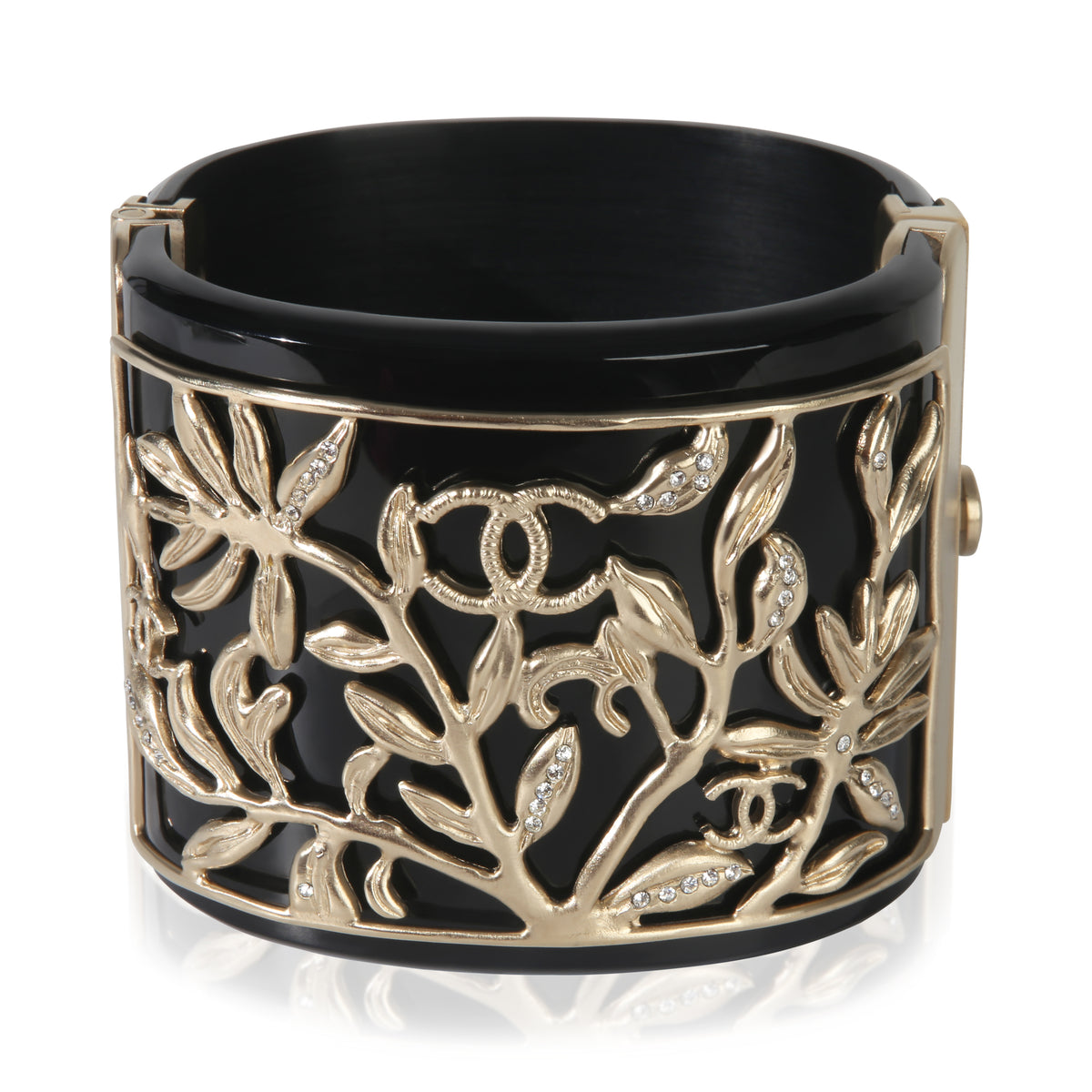 Chanel 2009 Wide Resin & Strass Bracelet pv