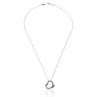 Tiffany & Co. Sterling Silver  Elsa Peretti Open Heart Pendant pv