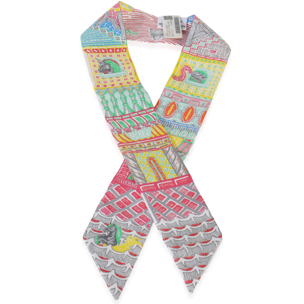 Hermès Jaune Vif Multicolor Super Silk Quest Twilly id