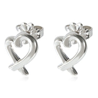 Tiffany & Co. Sterling Silver  Paloma Picasso Loving Heart Earrings fv