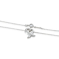 Tiffany & Co. Sterling Silver  Paloma Picasso Loving Heart Pendant clasp