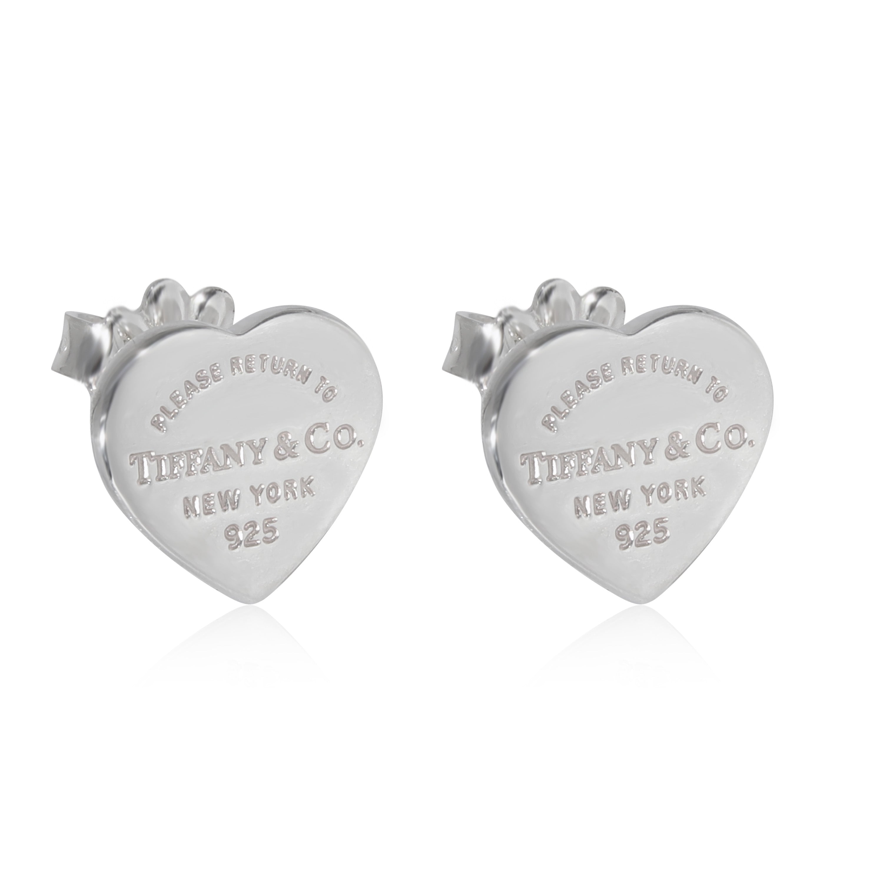 Tiffany & Co. Sterling Silver  Return To Tiffany Heart Earrings fv