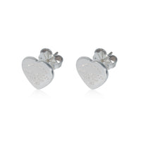 Tiffany & Co. Sterling Silver  Return To Tiffany Heart Earrings sv