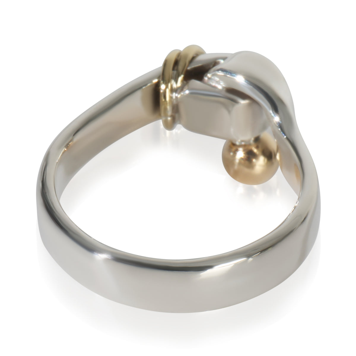 Tiffany & Co. Yellow Gold & Sterling Silver  Vintage Hook Ring pv