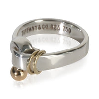 Tiffany & Co. Yellow Gold & Sterling Silver  Vintage Hook Ring sv