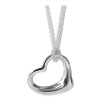 Tiffany & Co. Sterling Silver  Elsa Peretti Open Heart Pendant fv